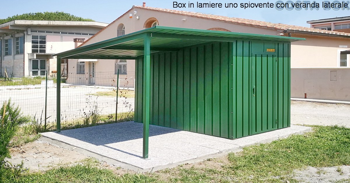 Box in lamiera zincata: spazio extra sicuro in cantiere