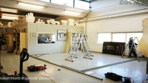 Pareti divisorie prefabbricate da interno