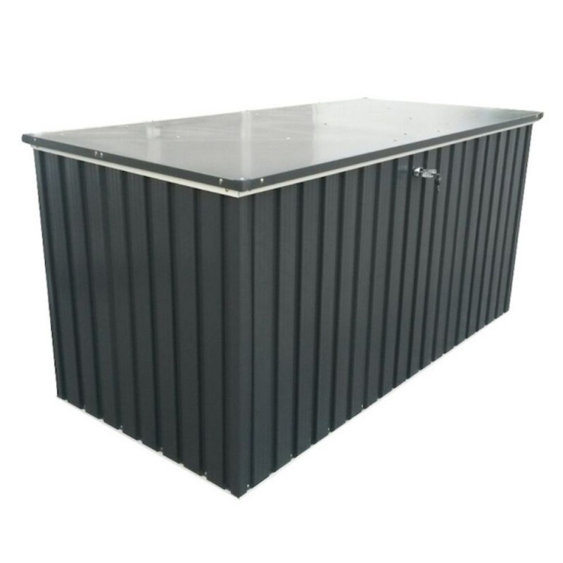 Baule Porta Attrezzi in Metallo 1450 litri colore antracite da esterno  panca box in acciaio zincato - Costa Box