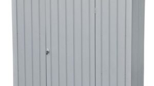Casetta in Metallo 196,5x199x229 cm colore grigio ripostiglio da esterno resistente