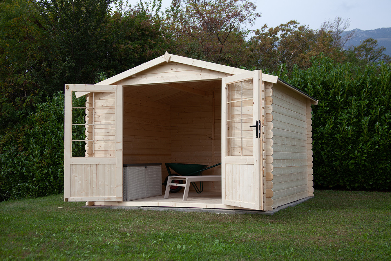 Casetta da giardino in legno di abete grezzo 300 x 200 cm - Costa Box